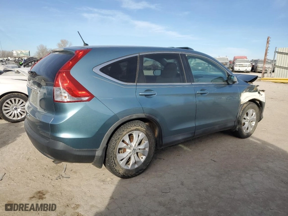 2014 Honda CR-V EX with VIN 2HKRM3H57EH502849, listed as a Copart auction lot 82235284 with 121,726 mi miles and Salvage Title. Bid and sale history available at carsss.com. Image 3.