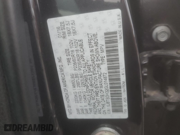 2016 Acura RDX with VIN 5J8TB3H32GL014872, listed as a Copart auction lot 85566944 with 90,470 mi miles and Salvage Title. Bid and sale history available at carsss.com. Image 15.
