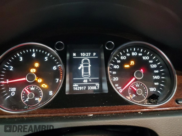 2012 Volkswagen CC Lux Plus with VIN WVWHP7AN1CE508843, listed as a Copart auction lot 51503135 with 162,917 mi miles and Clean title. Bid and sale history available at DreamBid. Image 9.