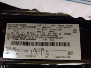 2023 Ford F-150 XL с VIN 1FTEW1EP1PKG06986, выставлен на аукционе IAAI как лот 41710895 с пробегом 9 175 миль миль и . История ставок и продаж доступна на DreamBid. Изображение 9.