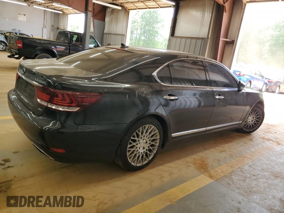2013 Lexus LS 460 L with VIN JTHDL5EF7D5006064, listed as a Copart auction lot 54825875 with 151,236 mi miles and Salvage title. Bid and sale history available at DreamBid. Image 3.