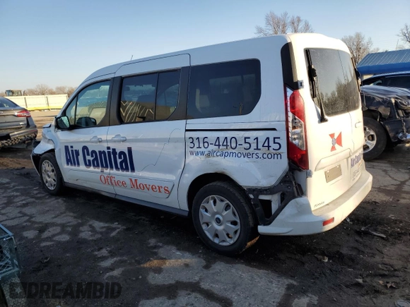 2015 Ford Transit Connect XLT with VIN NM0GS9F74F1224602, listed as a Copart auction lot 42692325 with 107,408 mi miles and Salvage title. Bid and sale history available at DreamBid. Image 2.