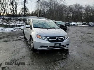2014 Honda Odyssey EX-L with VIN 5FNRL5H69EB063028, listed as a Copart auction lot 43431935 with 118,426 mi miles and Salvage Title. Bid and sale history available at DreamBid. Image 11.