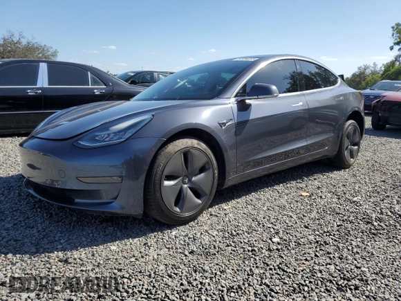 2020 Tesla Model 3 Standard Range Plus with VIN 5YJ3E1EA0LF784854, listed as a Copart auction lot 54994055 with 43,055 mi miles and Non Repairable. Bid and sale history available at DreamBid. Image 1.