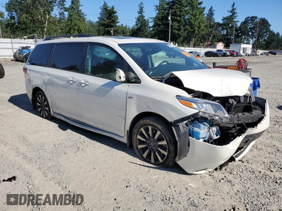 2018 Toyota Sienna XLE with VIN 5TDDZ3DC6JS196196, listed as a Copart auction lot 60103275 with 71,209 mi miles and Salvage title. Bid and sale history available at DreamBid. Image 4.