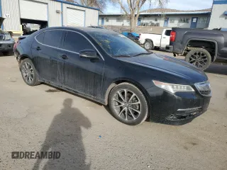2017 Acura TLX V6 w/Technology Pkg with VIN 19UUB3F5XHA000384, listed as a Copart auction lot 45131705 with 107,421 mi miles and Salvage Title. Bid and sale history available at carsss.com. Image 4.