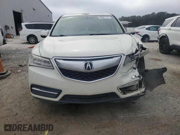 2016 Acura MDX with VIN 5FRYD3H23GB011065, listed as a Copart auction lot 45081775 with 161,071 mi miles and Salvage Title. Bid and sale history available at carsss.com. Image 5.