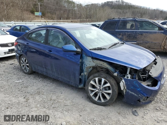2017 Hyundai Accent SE with VIN KMHCT4AE6HU285003, listed as a Copart auction lot 47580605 with 77,168 mi miles and Salvage Title. Bid and sale history available at carsss.com. Image 4.