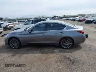 2020 Infiniti Q50 Red Sport 400 with VIN JN1FV7AP9LM630132, listed as a IAAI auction lot 41794185 with 20,049 mi miles and . Bid and sale history available at carsss.com. Image 15.