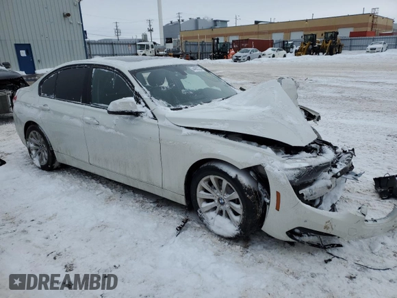 2016 BMW 3 Series 320i xDrive with VIN WBA8A3C58GK689385, listed as a Copart auction lot 44992225 with Not Provided miles and Salvage Title. Bid and sale history available at DreamBid. Image 4.