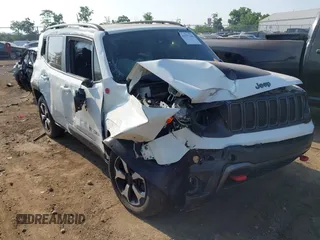 2021 Jeep Renegade Trailhawk with VIN ZACNJDC10MPM71187, listed as a IAAI auction lot 42577144 with 54,556 mi miles and . Bid and sale history available at DreamBid. Image 1.