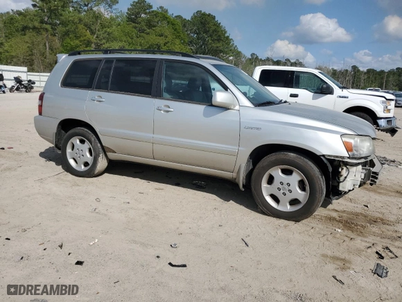 2005 Toyota Highlander with VIN JTEDP21A450088909, listed as a Copart auction lot 51628585 with 245,526 mi miles and Salvage Title. Bid and sale history available at carsss.com. Image 4.