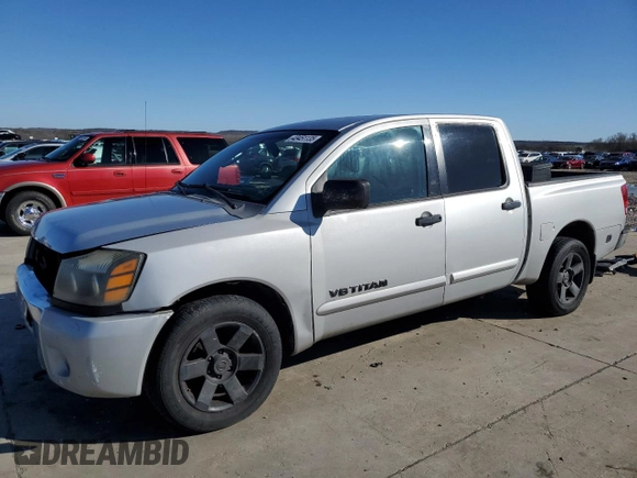 2007 Nissan Titan XE with VIN 1N6BA07A17N218723, listed as a Copart auction lot 43451135 with 202,747 mi miles and Salvage Title. Bid and sale history available at carsss.com. Image 1.