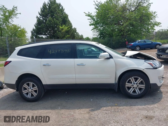 2015 Chevrolet Traverse LT with VIN 1GNKVHKD6FJ135079, listed as a IAAI auction lot 42493198 with Not provided miles and . Bid and sale history available at DreamBid. Image 12.