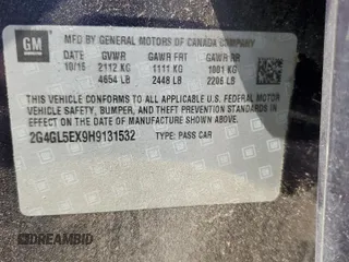 2017 Buick Regal Sport Touring with VIN 2G4GL5EX9H9131532, listed as a Copart auction lot 68471404 with 143,685 mi miles and Salvage Title. Bid and sale history available at carsss.com. Image 12.