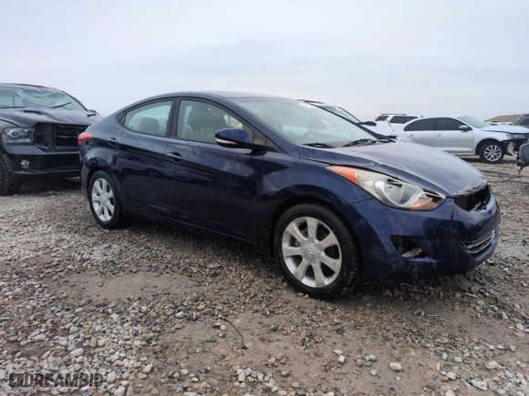 2012 Hyundai Elantra Limited with VIN 5NPDH4AE5CH089258, listed as a Copart auction lot 42236475 with 106,868 mi miles and Salvage Title. Bid and sale history available at carsss.com. Image 4.