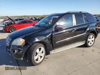 2009 Mercedes-Benz M 3.5L with VIN 4JGBB56E39A521977, listed as a Copart auction lot 80796244 with 186,196 mi miles and Salvage Title. Bid and sale history available at carsss.com. Image 1.
