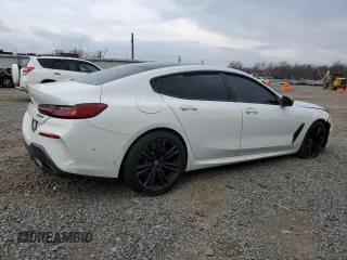 2020 BMW 8 Series M850i with VIN WBAGV8C00LCD80972, listed as a Copart auction lot 46907745 with Not provided miles and Salvage title. Bid and sale history available at DreamBid. Image 3.