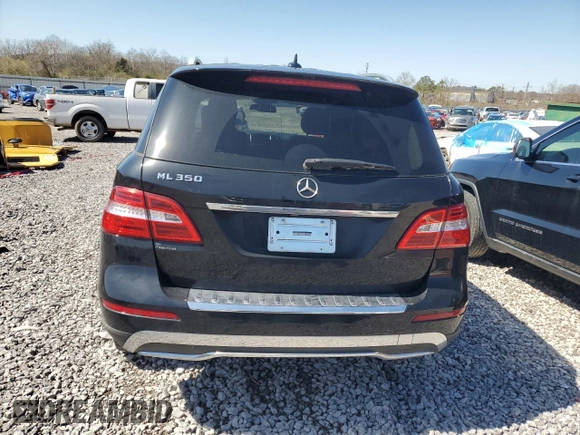 2015 Mercedes-Benz M ML 350 with VIN 4JGDA5JB3FA553624, listed as a Copart auction lot 48252185 with 117,172 mi miles and Salvage Title. Bid and sale history available at carsss.com. Image 6.