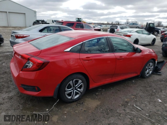 2016 Honda Civic Sedan LX with VIN 2HGFC2F59GH520883, listed as a Copart auction lot 47518695 with 53,278 mi miles and Clean Title. Bid and sale history available at carsss.com. Image 3.