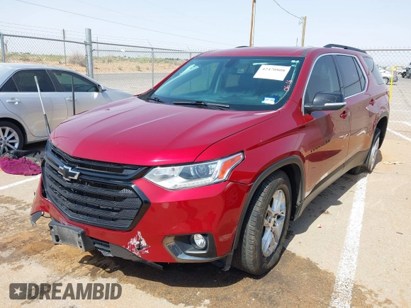 2021 Chevrolet Traverse LT with VIN 1GNERHKW9MJ117918, listed as a IAAI auction lot 42470808 with 77,535 mi miles and . Bid and sale history available at DreamBid. Image 17.