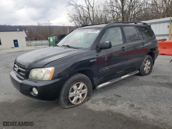 2003 Toyota Highlander with VIN JTEHF21A430132358, listed as a Copart auction lot 50895535 with 178,659 mi miles and Clean Title. Bid and sale history available at carsss.com. Image 1.