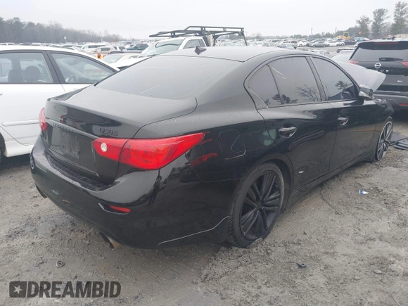 2015 Infiniti Q50 with VIN JN1BV7AP1FM347436, listed as a IAAI auction lot 41405852 with 126,940 mi miles and . Bid and sale history available at DreamBid. Image 4.