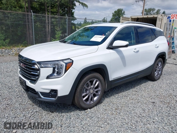 2023 GMC Terrain SLT with VIN 3GKALVEG5PL109294, listed as a IAAI auction lot 42573503 with 56,631 mi miles and . Bid and sale history available at DreamBid. Image 18.
