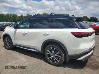 2025 Infiniti QX60 Autograph with VIN 5N1AL1HU5SC341027, listed as a Copart auction lot 65010435 with 5,180 mi miles and Salvage title. Bid and sale history available at DreamBid. Image 2.