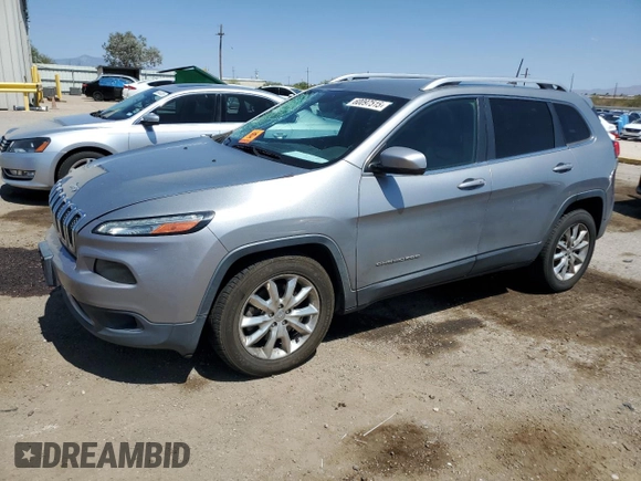 2016 Jeep Cherokee Limited with VIN 1C4PJLDBXGW229270, listed as a Copart auction lot 60097515 with 136,297 mi miles and Salvage title. Bid and sale history available at DreamBid. Image 1.