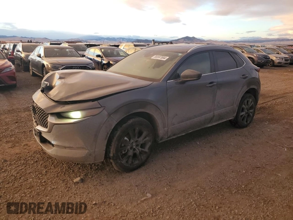 2022 Mazda CX-30 S Preferred with VIN 3MVDMBCL4NM439051, listed as a Copart auction lot 85597694 with 24,425 mi miles and Salvage Title. Bid and sale history available at carsss.com. Image 1.