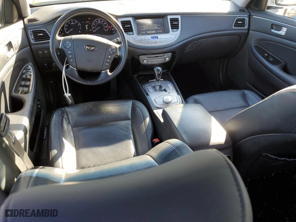 2013 Hyundai Genesis 5.0L R-Spec with VIN KMHGC4DH3DU221373, listed as a Copart auction lot 48505575 with 33,029 mi miles and Salvage Title. Bid and sale history available at carsss.com. Image 8.