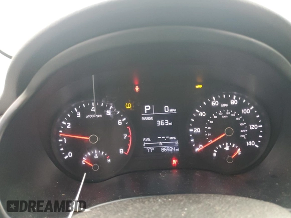 2019 Kia Rio S with VIN 3KPA24AB6KE241240, listed as a Copart auction lot 64568984 with 86,934 mi miles and Salvage Title. Bid and sale history available at DreamBid. Image 9.