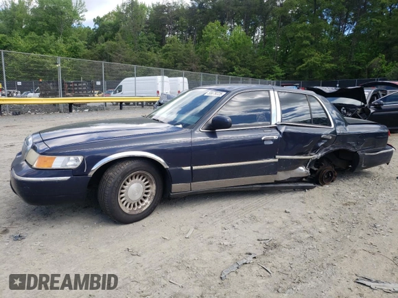 1999 Mercury Grand Marquis LS с VIN 2MEFM75W2XX683074, выставлен на аукционе Copart как лот 55679225 с пробегом 198 956 миль миль и Списание • Salvage title. История ставок и продаж доступна на DreamBid. Изображение 1.