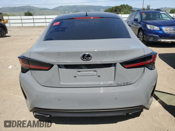 2023 Lexus RC 350 F Sport z VIN JTHGZ5DC5P5011948, wystawiony jako Copart lot #54152055 z przebiegiem 7 227 mil mil oraz Szkoda całkowita • Salvage title. Historia ofert i sprzedaży dostępna na DreamBid. Obrazek 6.