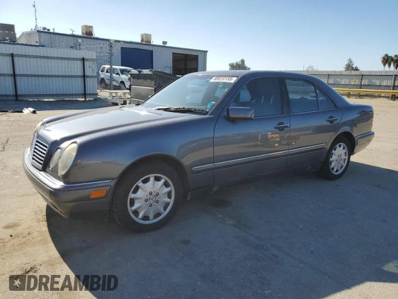1998 Mercedes-Benz E-Class with VIN WDBJF65F1WA640092, listed as a Copart auction lot 88020155 with 239,622 mi miles and Clean Title. Bid and sale history available at carsss.com. Image 1.