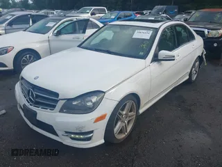 2014 Mercedes-Benz C 250 Sport with VIN WDDGF4HB9EA919237, listed as a IAAI auction lot 39876154 with 110,766 mi miles and . Bid and sale history available at carsss.com. Image 2.