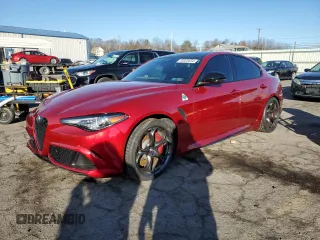 2023 Alfa Romeo Giulia Quadrifoglio with VIN ZARFAMEV2P7673589, listed as a Copart auction lot 85325654 with 14,944 mi miles and Salvage title. Bid and sale history available at DreamBid. Image 1.