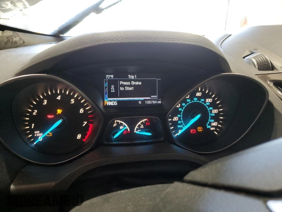 2016 Ford Escape Titanium with VIN 1FMCU0J91GUB09161, listed as a Copart auction lot 50027315 with 106,784 mi miles and Salvage Title. Bid and sale history available at carsss.com. Image 9.
