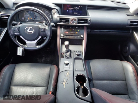 2017 Lexus IS with VIN JTHBA1D2XH5041059, listed as a Copart auction lot 49058355 with 96,955 mi miles and Salvage Title. Bid and sale history available at carsss.com. Image 8.