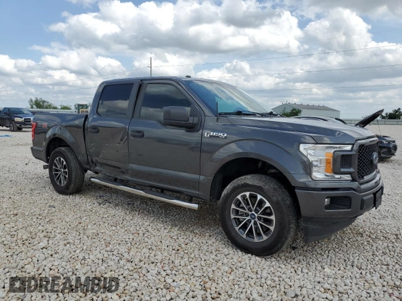2019 Ford F-150 XL with VIN 1FTEW1CP3KKD25879, listed as a Copart auction lot 54385755 with 146,248 mi miles and Salvage title. Bid and sale history available at DreamBid. Image 4.