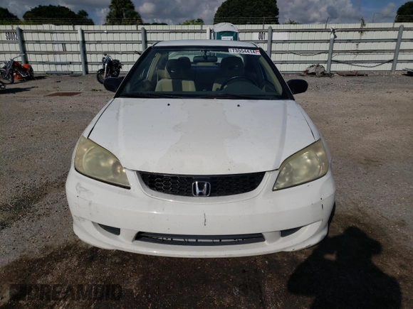 2005 Honda Civic Cpe LX with VIN 1HGEM22525L049352, listed as a Copart auction lot 73554414 with 79,872 mi miles and Salvage Title. Bid and sale history available at carsss.com. Image 5.