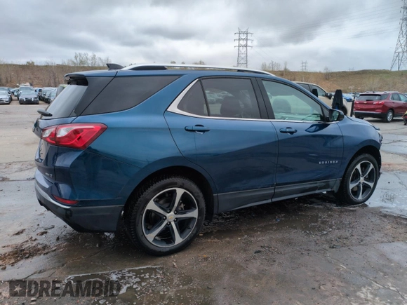 2020 Chevrolet Equinox LT z VIN 2GNAXVEX6L6153438, wystawiony jako Copart lot #52801875 z przebiegiem 96 183 mil mil oraz Szkoda całkowita • Salvage title. Historia ofert i sprzedaży dostępna na DreamBid. Obrazek 3.