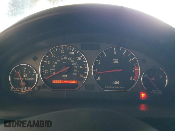 1999 BMW Z3 M Roadster z VIN WBSCK9339XLC89336, wystawiony jako Copart lot #68854114 z przebiegiem 158 231 mil mil oraz Szkoda całkowita • Salvage title. Historia ofert i sprzedaży dostępna na DreamBid. Obrazek 9.