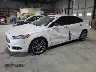 2014 Ford Fusion Titanium with VIN 3FA6P0K97ER303582, listed as a Copart auction lot 61390645 with 148,759 mi miles and Salvage title. Bid and sale history available at DreamBid. Image 1.