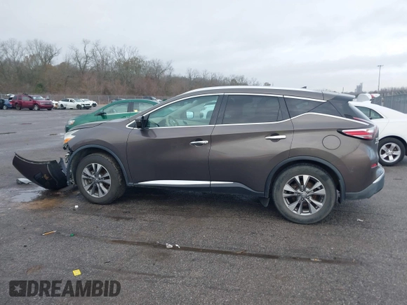 2016 Nissan Murano Platinum with VIN 5N1AZ2MG6GN106877, listed as a IAAI auction lot 41447698 with 124,451 mi miles and . Bid and sale history available at DreamBid. Image 14.