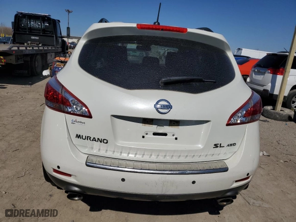 2011 Nissan Murano LE with VIN JN8AZ1MW0BW171527, listed as a Copart auction lot 48197995 with 82,129 mi miles and Salvage Title. Bid and sale history available at carsss.com. Image 6.