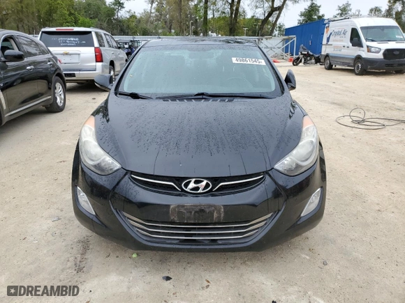 2013 Hyundai Elantra GLS with VIN 5NPDH4AE2DH289046, listed as a Copart auction lot 49861545 with 91,497 mi miles and Salvage Title. Bid and sale history available at carsss.com. Image 5.