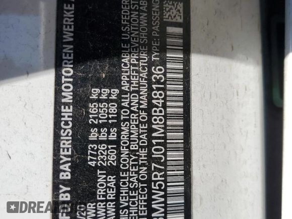2021 BMW 3 Series 330i xDrive with VIN 3MW5R7J01M8B48136, listed as a Copart auction lot 52376245 with 47,411 mi miles and Salvage Title. Bid and sale history available at carsss.com. Image 13.