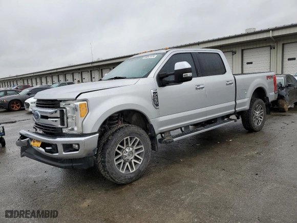 2017 Ford Super Duty F-250 SRW Lariat with VIN 1FT7W2B61HEC75630, listed as a Copart auction lot 84847474 with 151,634 mi miles and Salvage Title. Bid and sale history available at carsss.com. Image 1.